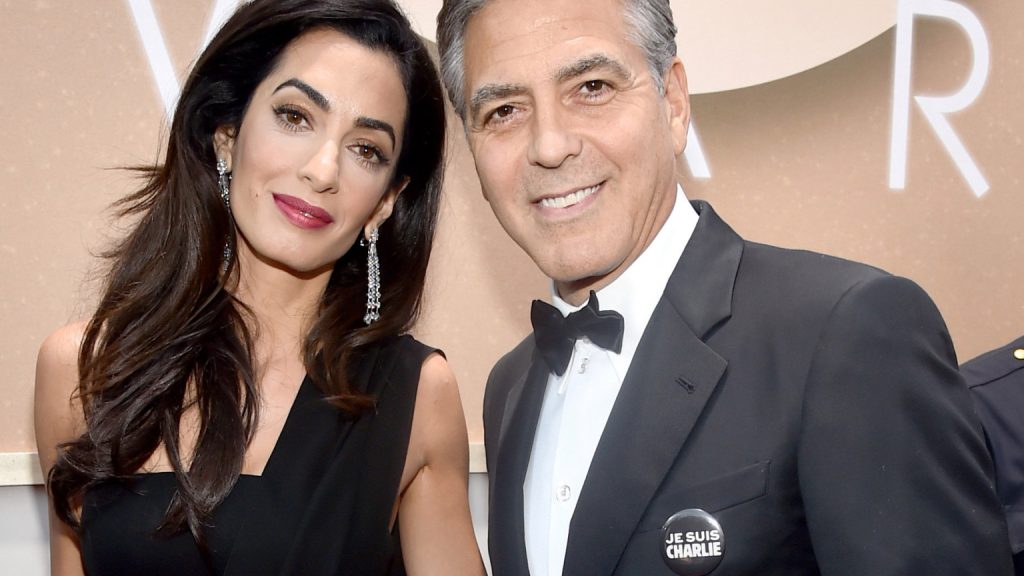 George and Amal Clooney: Elegant on their way out in Italy