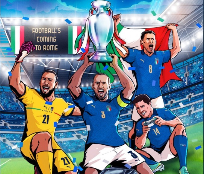 Euro 2020: Festive newspaper headlines in Italy