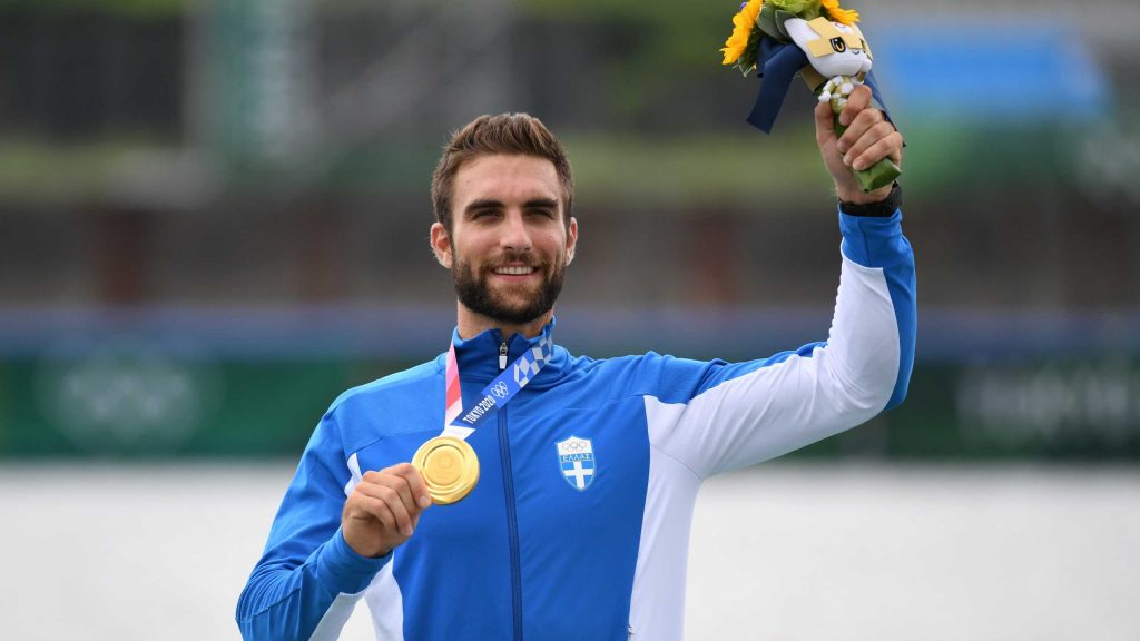 Douskos won a gold medal in rowing!